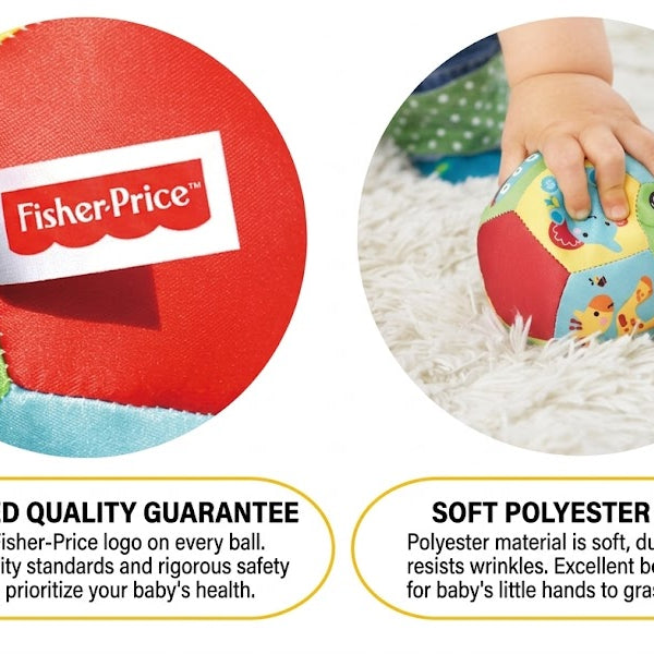 Fisher-Price Soft Rattle Baby Sensory Ball