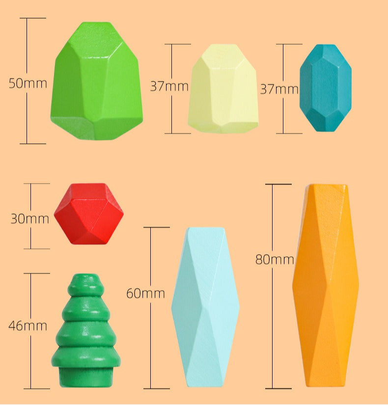 Nordic Wooden Stacking Stones – The 'Zen' Balance Set Fantastik Curios