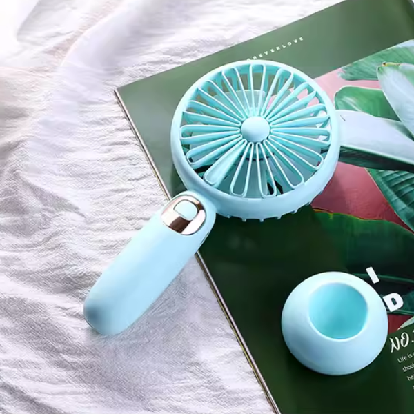 Portable Handheld Fan with Integrated Bluetooth Speaker