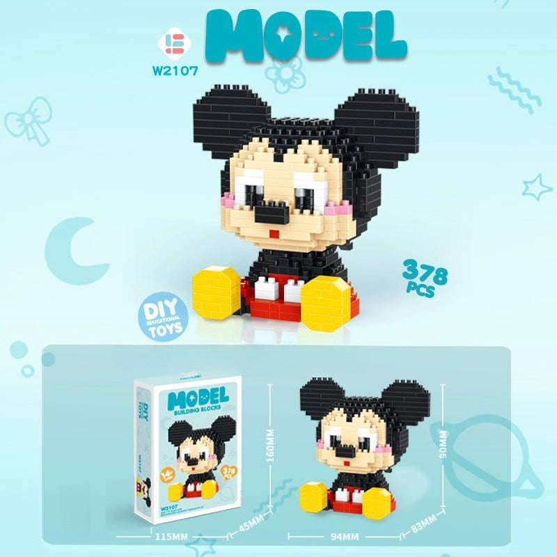 Cute Cartoon Micro Building Block Kit