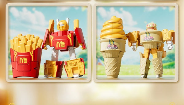 Food Transformation Robot Action Figure Set