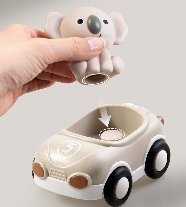 Animal Sliding Vehicles and Finger Puppet Set
