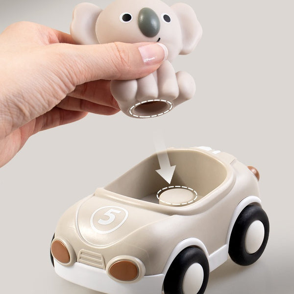 Animal Sliding Vehicles and Finger Puppet Set