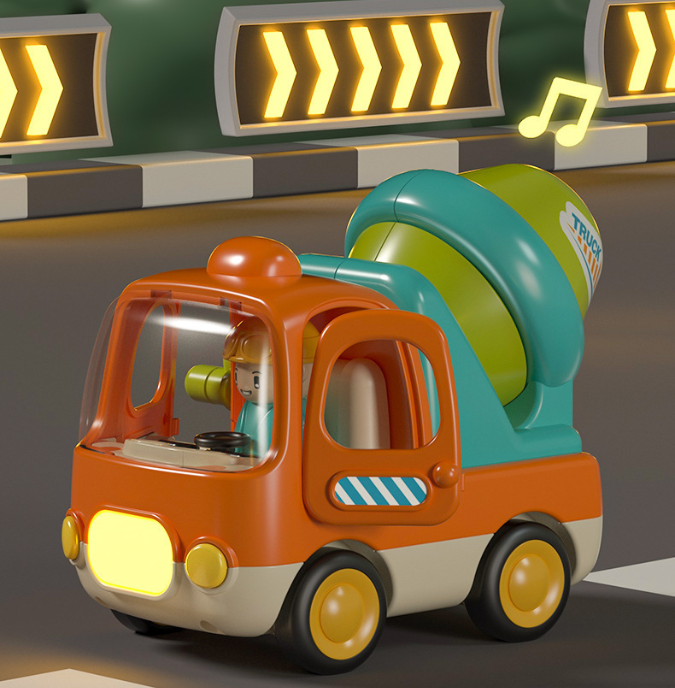 Goodway Cartoon Construction Vehicle with Lights and Sound