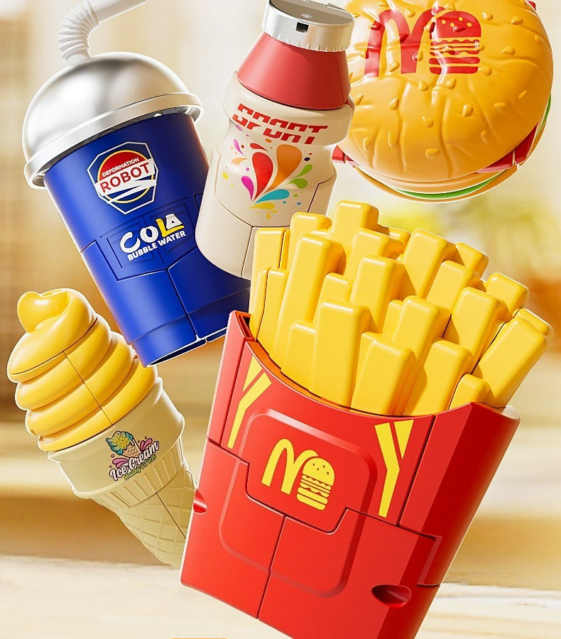 Food Transformation Robot Action Figure Set