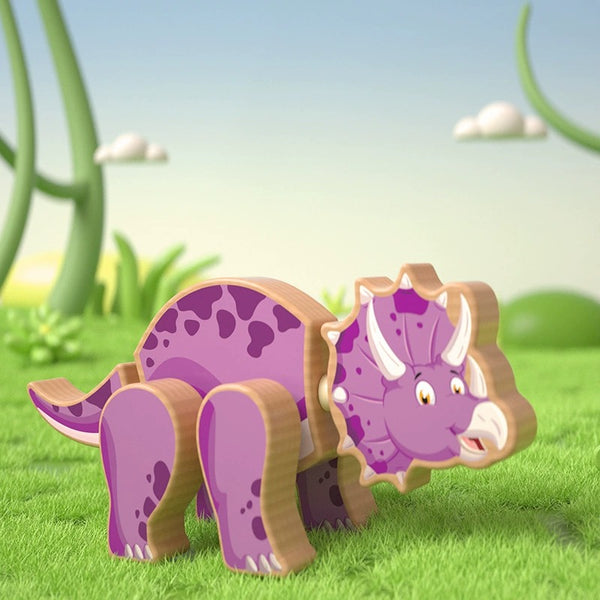 Wooden Dinosaur Assembly Puzzle