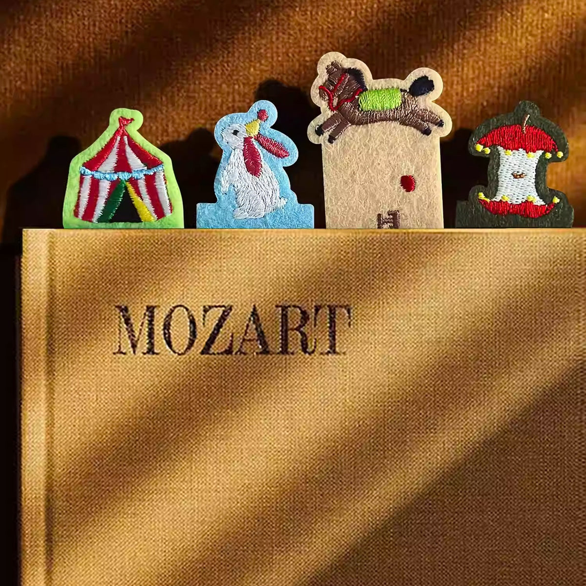 Circus Embroidered Felt Bookmark