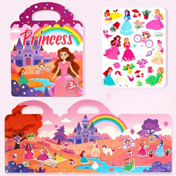 Reusable Travel Sticker Book Activity Kit