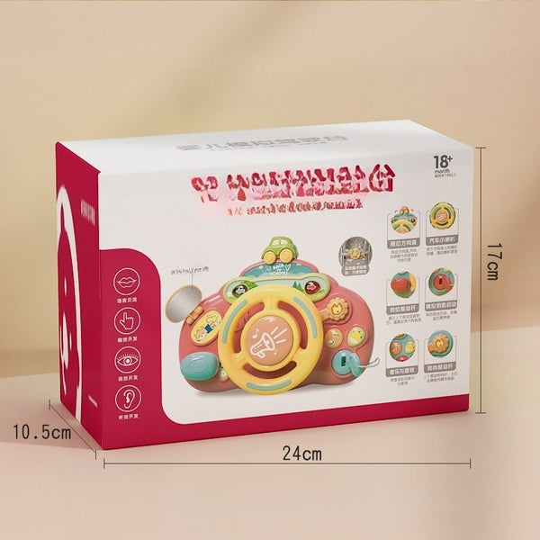 Interactive Toddler Steering Wheel Simulator