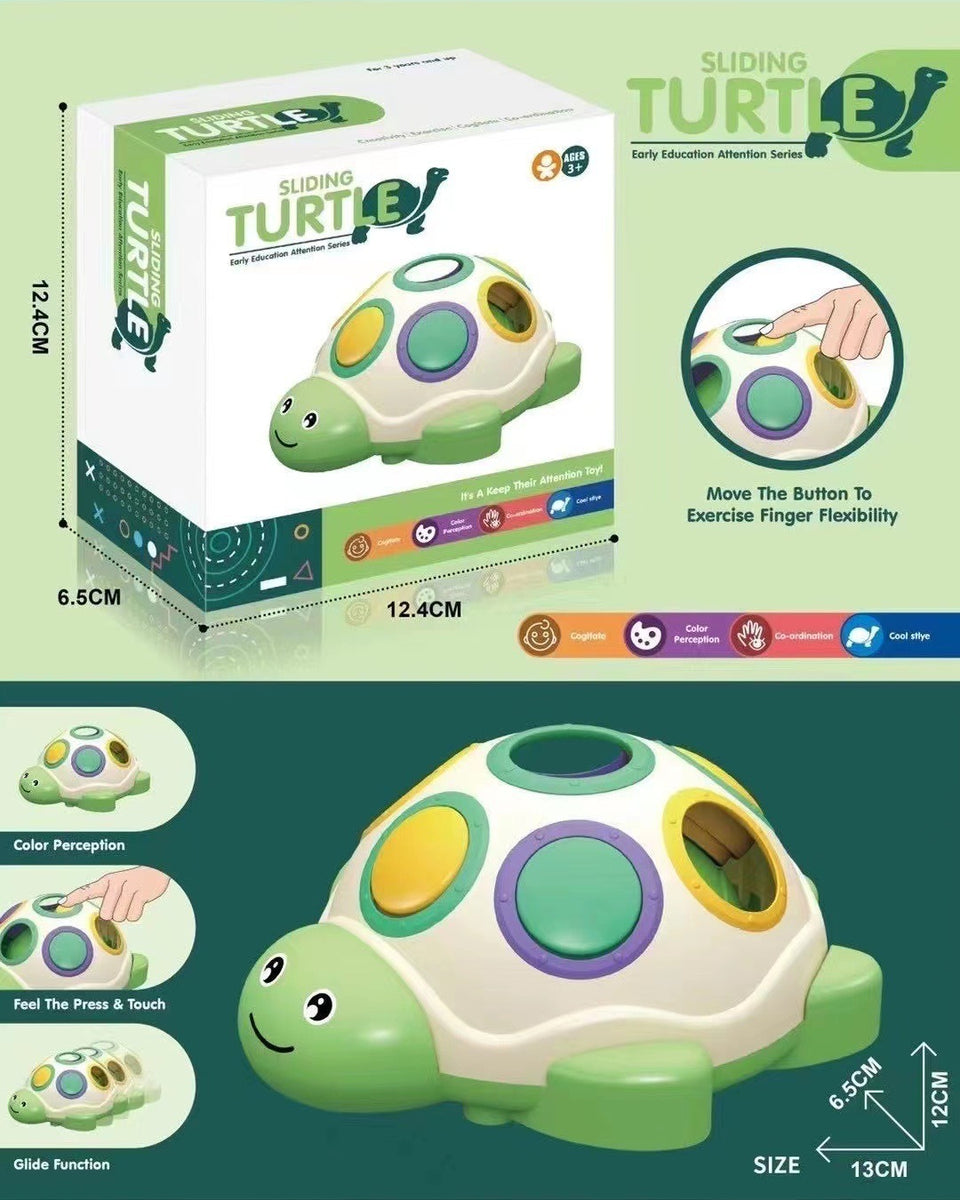 Sliding Turtle Sensory Activity Toy