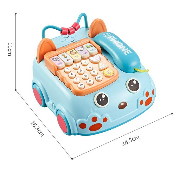 Toddler Interactive Telephone Car with Music and Lights