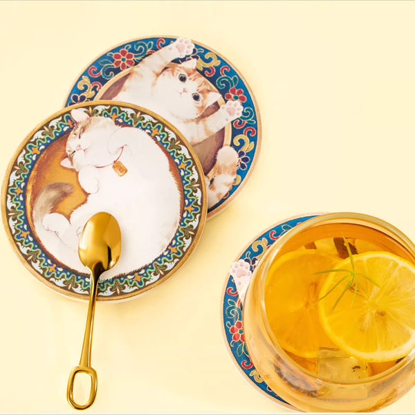 Imperial Palace Cat Diatomite Coaster