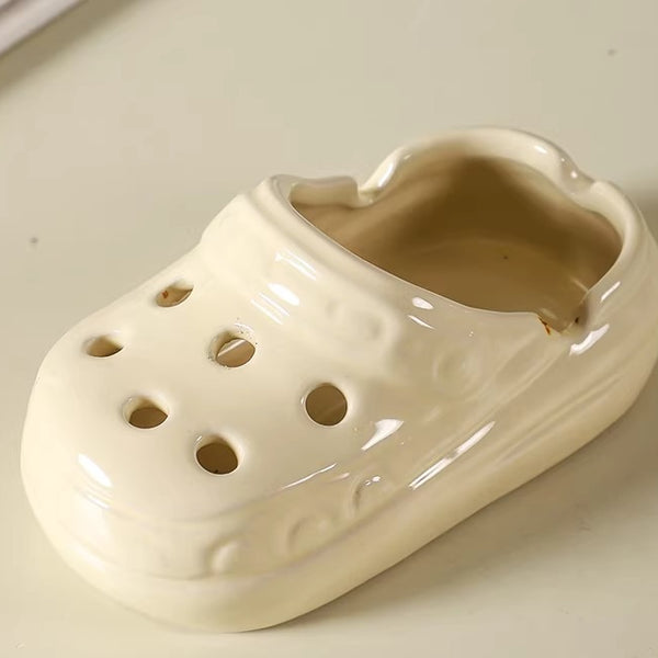 Ceramic Clog Shoe Ashtray