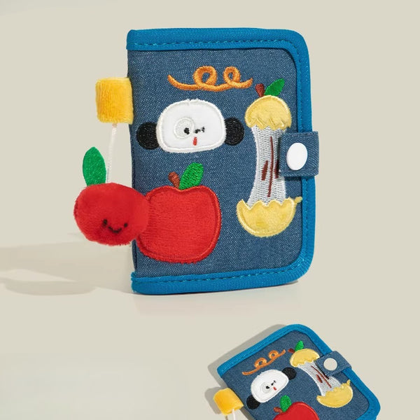 Cute Cartoon Canvas Zip Wallet