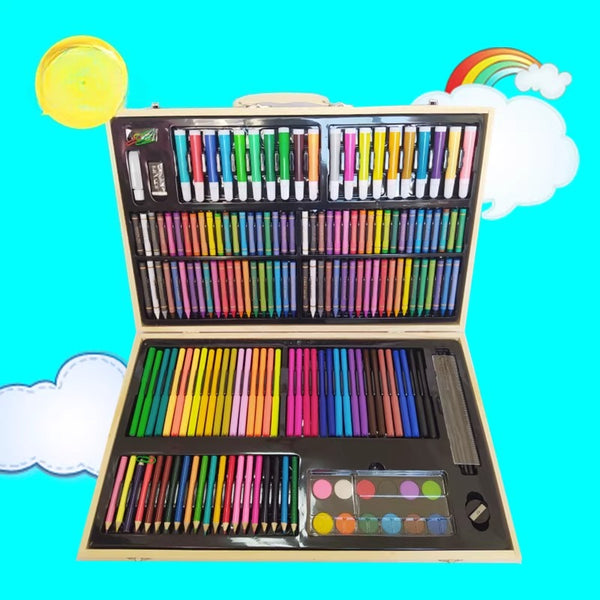 180-Piece Wooden Box Art Set