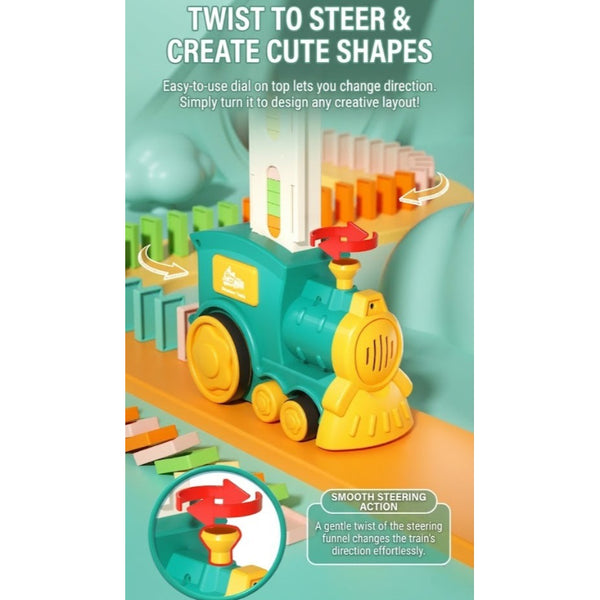 Automatic Domino-Laying Toy Train