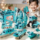 35-Piece Magnetic Military Transformation Set with Storage Box