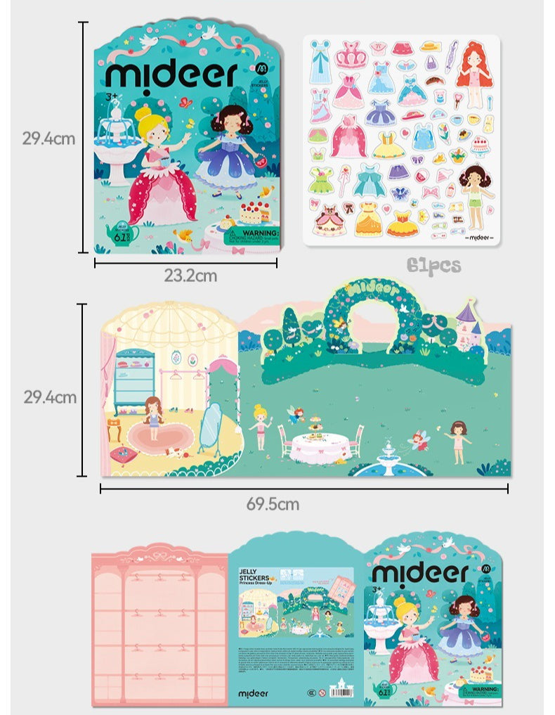 Mideer Reusable Jelly Sticker Book Set