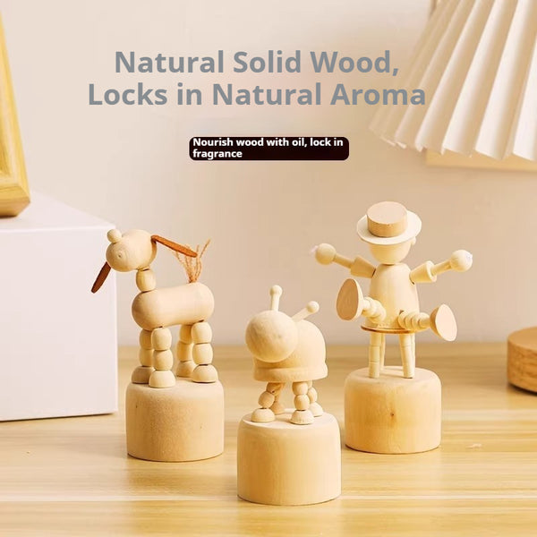 Handmade Beechwood Animal Essential Oil Diffuser