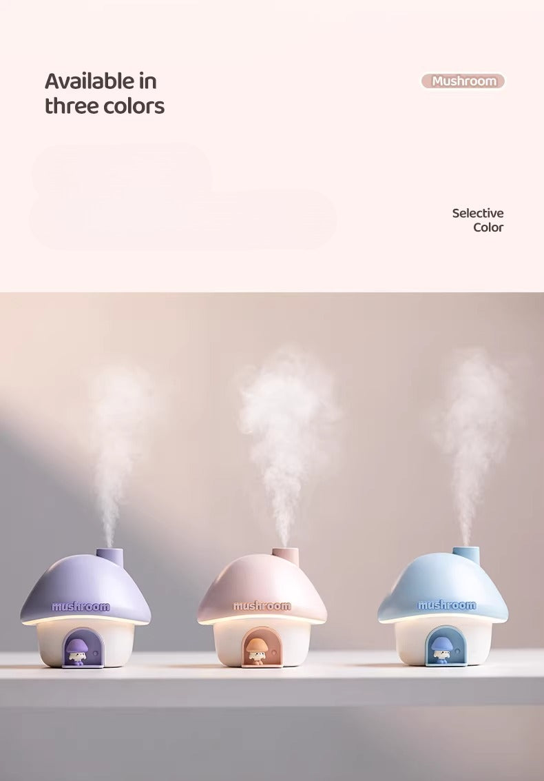 Mushroom House Humidifier and Sunset Night Light