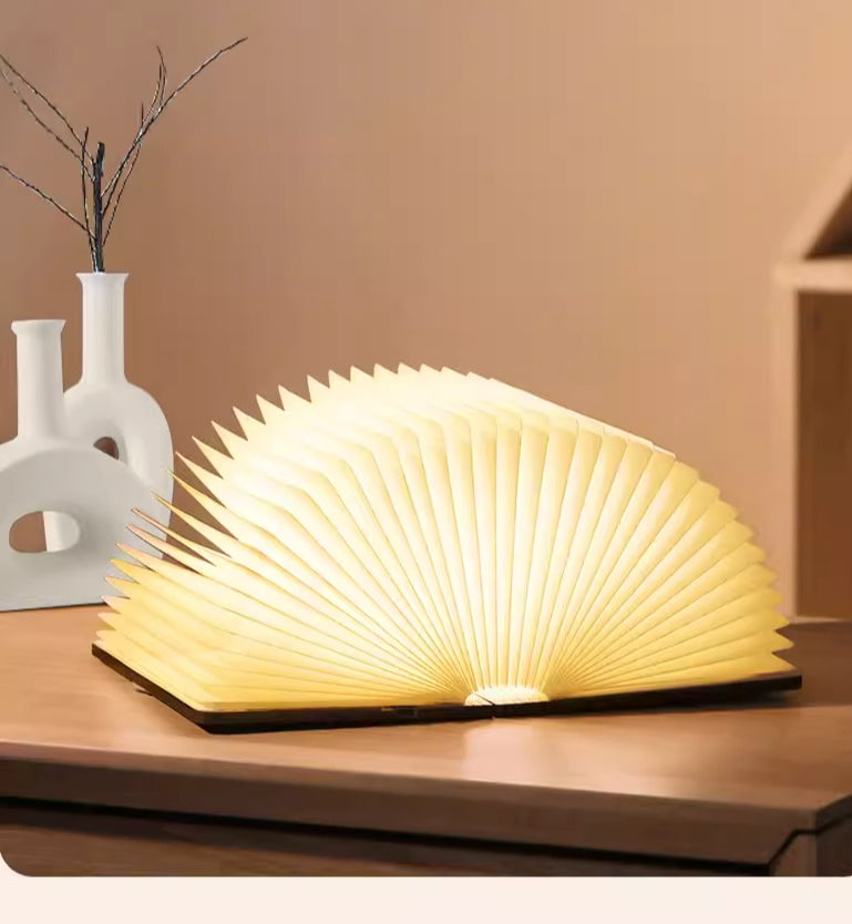 Mini Walnut Wood Book Light