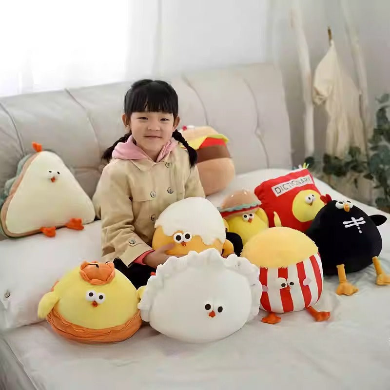 Round Chick Plush Pillow Collection