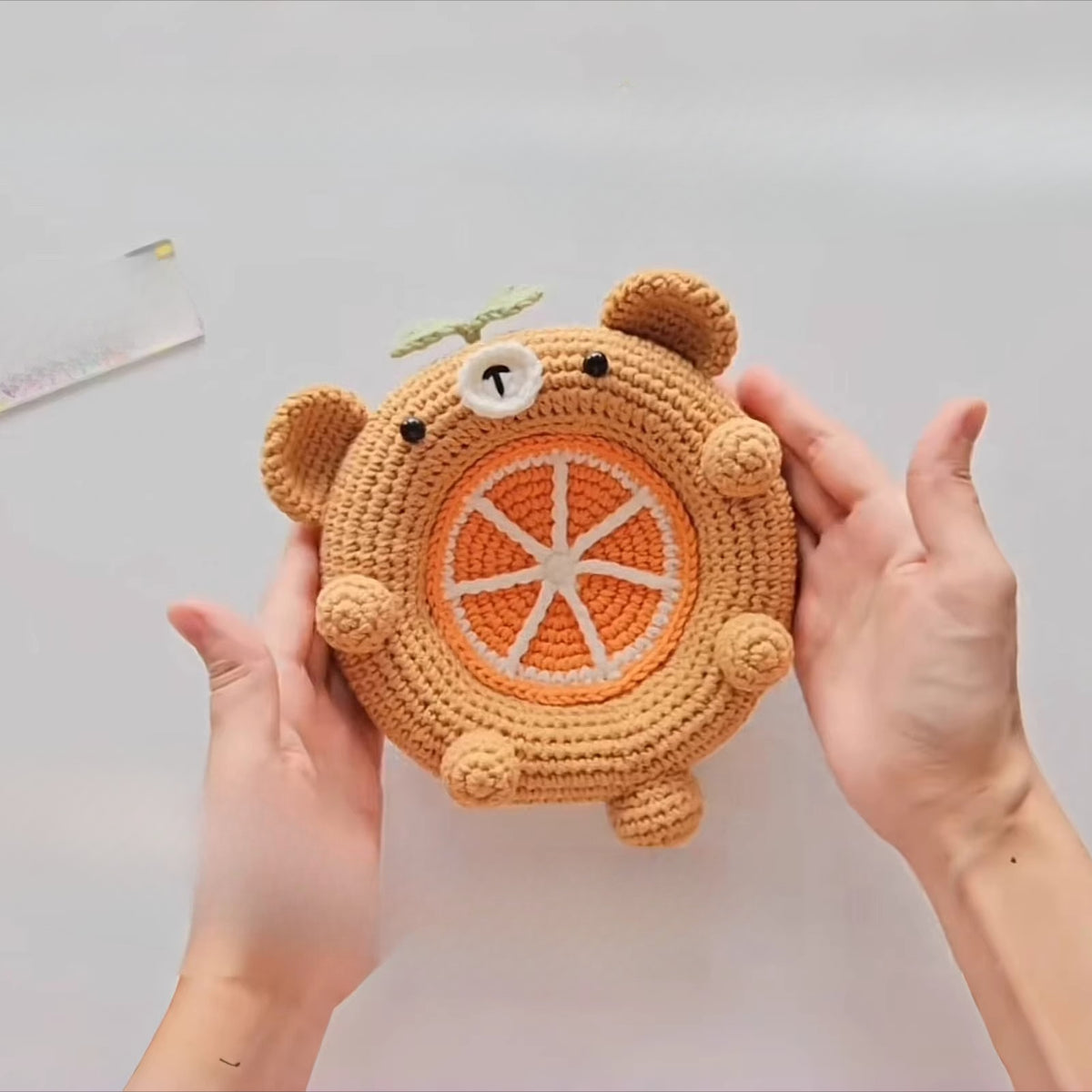 Animal Hugging Coaster DIY Crochet Kit