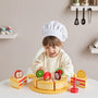 Wooden Pretend Play Fruit Cake Set