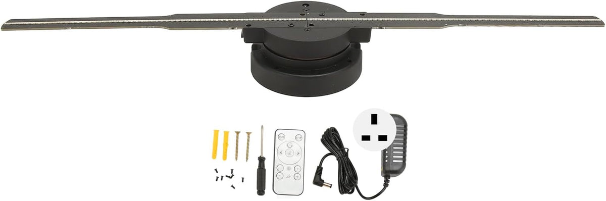 3D Hologram Fan 16.5 Inch– 244-LED Floating Visual Display for Home Decor & Unique Gifting