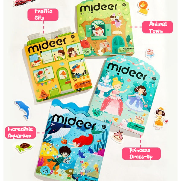 Mideer Reusable Jelly Sticker Book Set