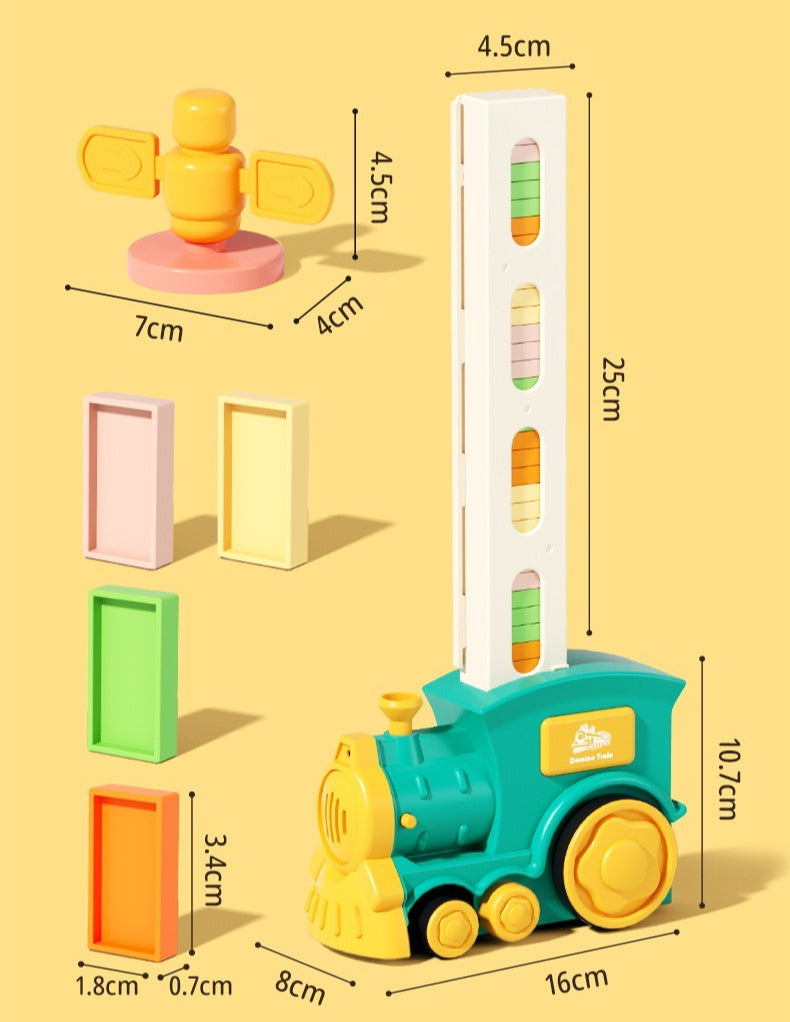 Automatic Domino-Laying Toy Train