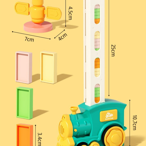 Automatic Domino-Laying Toy Train