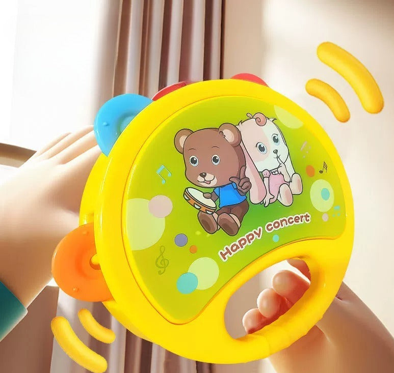Baby Musical Instrument Set with Double-Sided Drum and Shakers