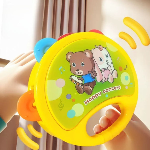 Baby Musical Instrument Set with Double-Sided Drum and Shakers