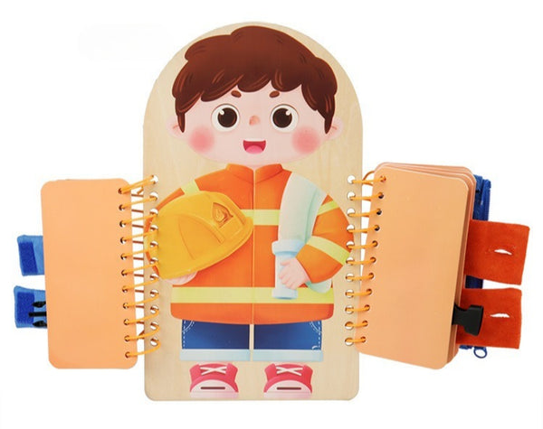 Toddler Life Skills Wooden Busy Board