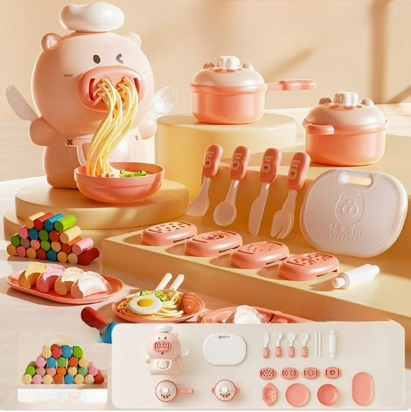 Pig Chef Noodle Maker and Modeling Dough Set