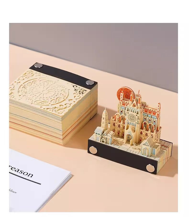 3D Paper Sculpture Memo Pad