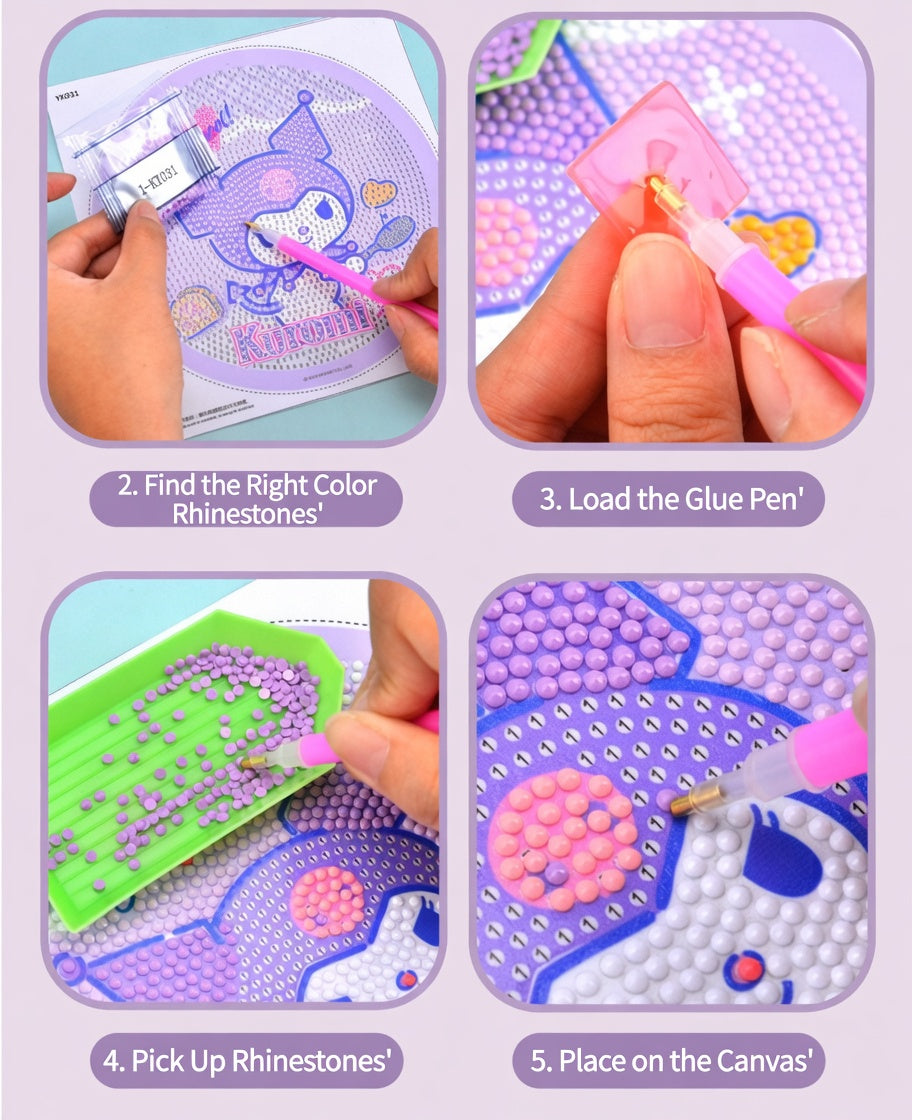Sanrio Character Diamond Painting Kit with Frame