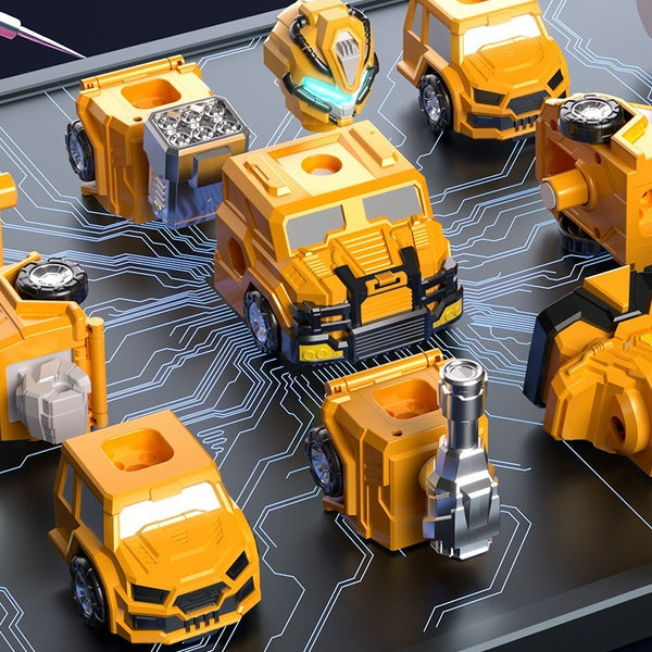9-in-1 Magnetic Assembly Robot and Transforming Vehicles