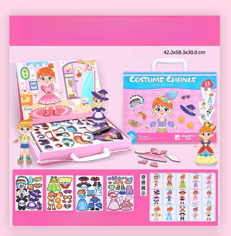 Magnetic Portable Dress-Up Activity Box