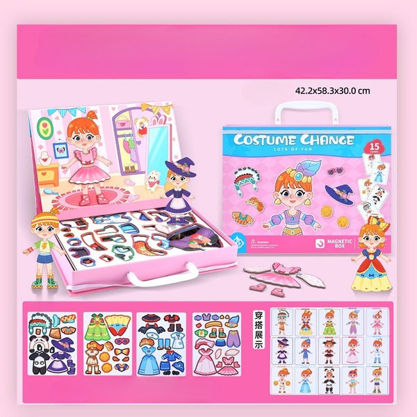 Magnetic Portable Dress-Up Activity Box