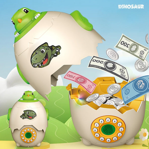 Pop-Up Dinosaur Egg Electronic Money Bank & Safe