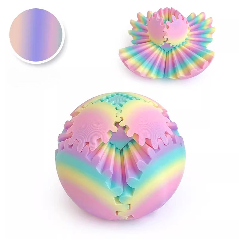 Kinetic 3D Printed Infinite Gear Sphere
