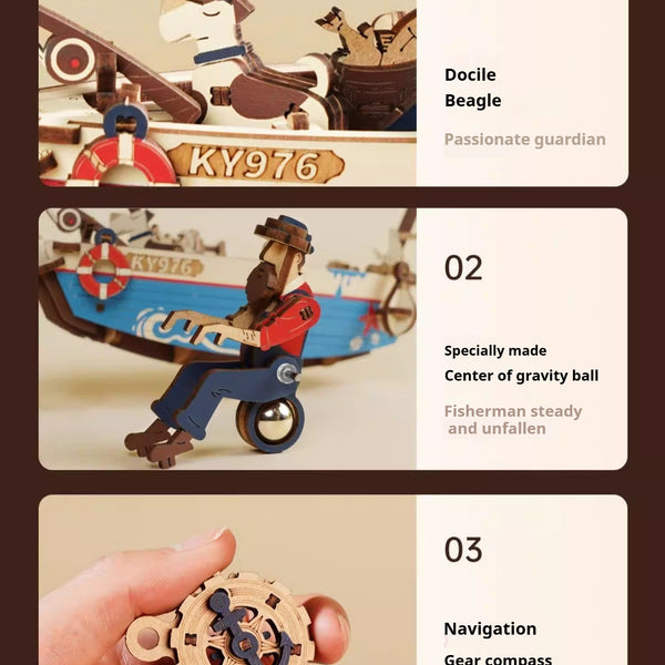 Kinetic Balancing Building Block Ornament