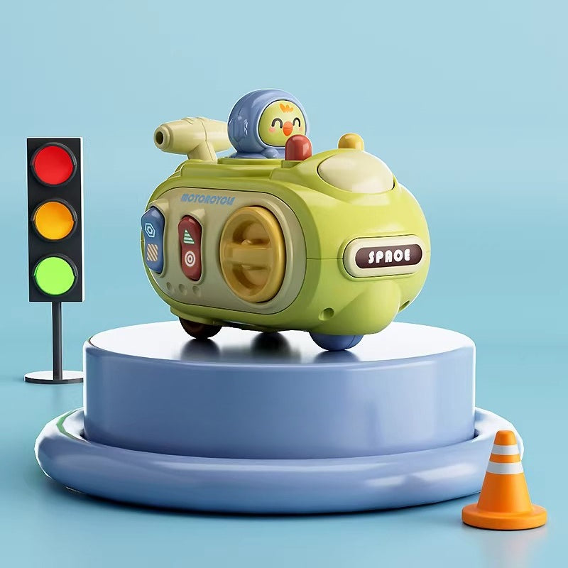 Press-and-Go Whistle Motorcycle Toy