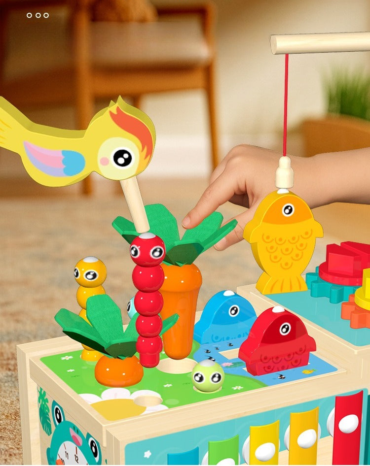 7-in-1 Wooden Activity Farm Truck