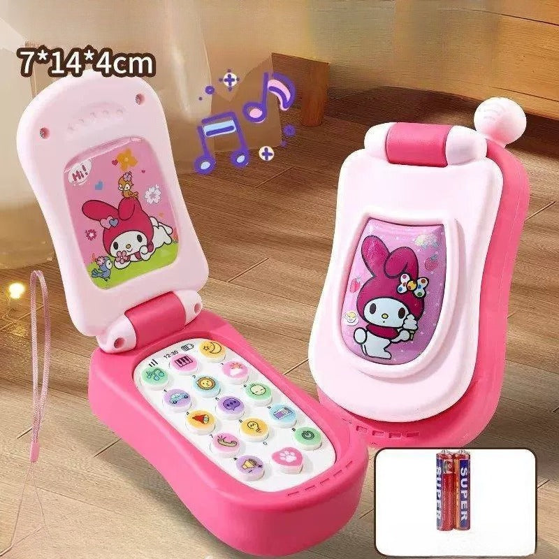 Musical Flip Phone Toy with Sound and Lights