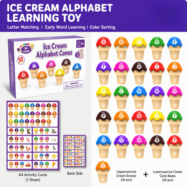 Ice Cream Stacking Cones - Early Learning Activity Set