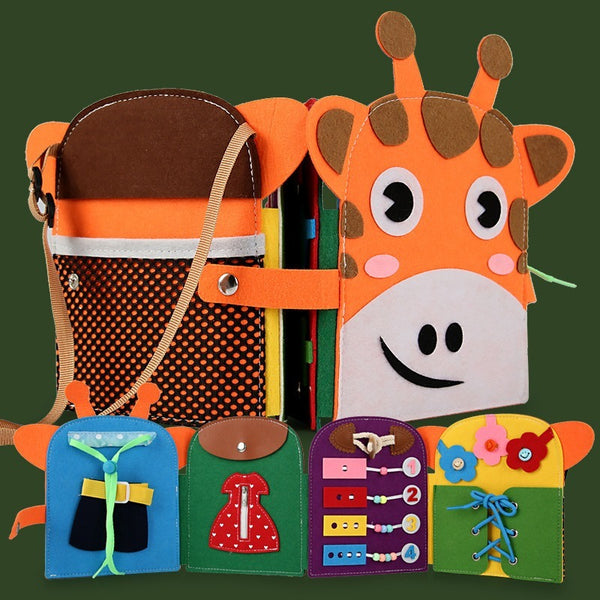 Felt Giraffe Busy Board Activity Book