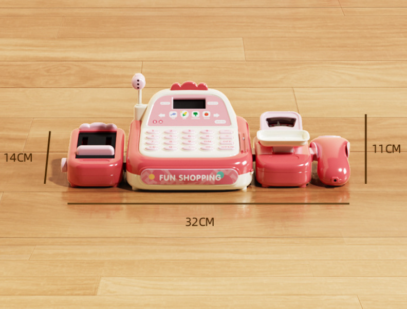 Interactive Toy Cash Register with Calculator and Intercom